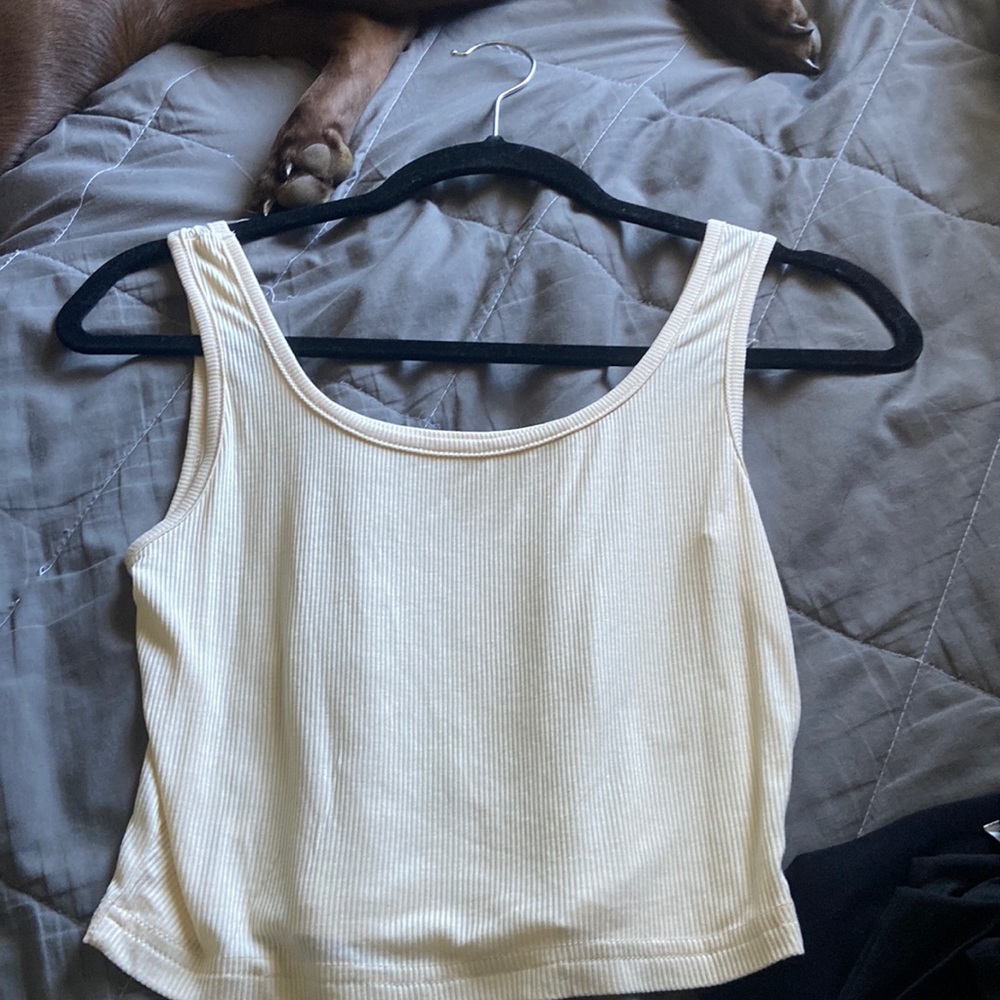 cream tank top